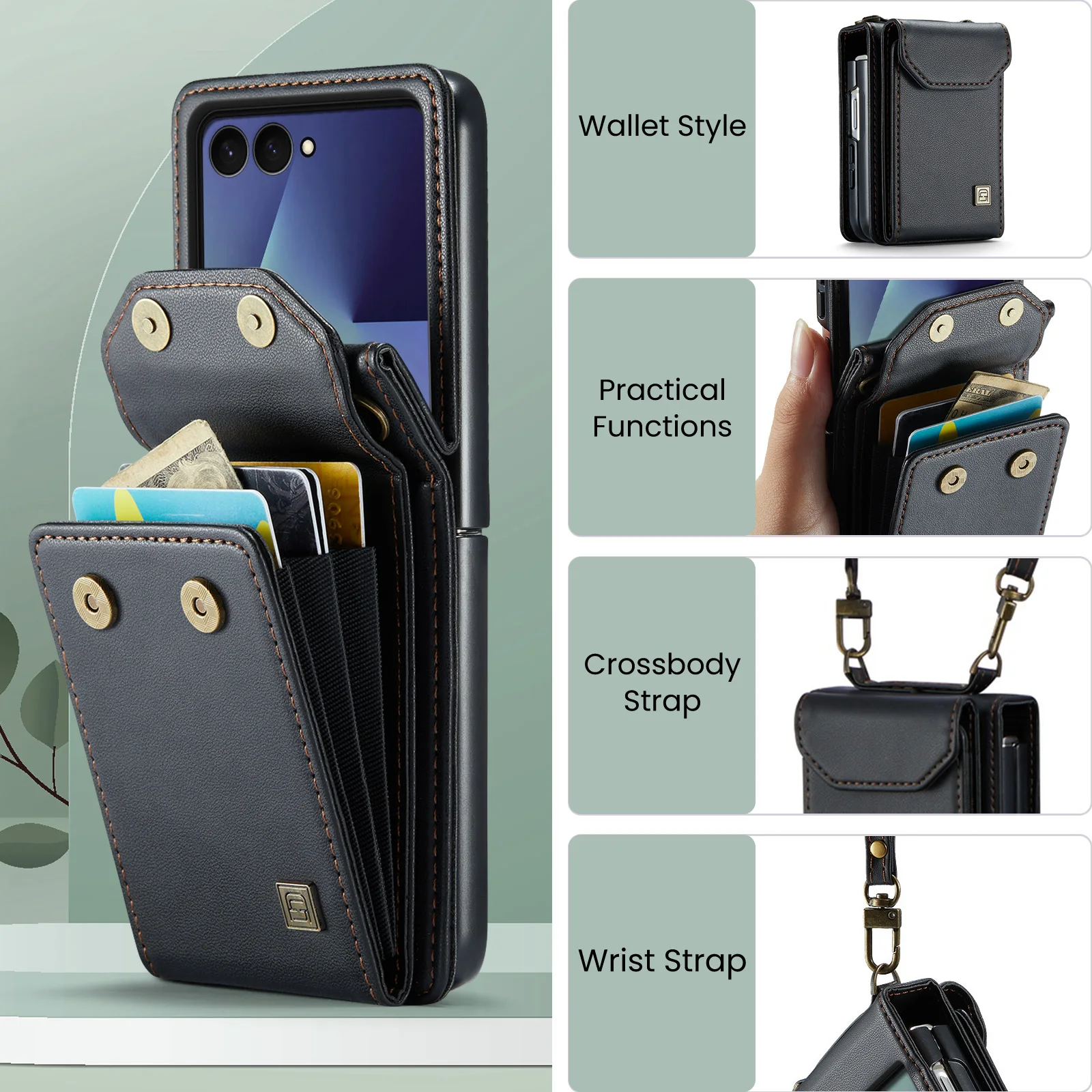 Women's Crossbody Phone Pouch - Stylish RFID Blocking Wallet-Style Bag