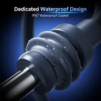 สายไฟสำรองสำหรับ Starlink Mini ความยาว 6.5 ฟุต/2 เมตร, สายไฟ DC กำลังไฟ 60 วัตต์, สายไฟ Starlink Mini พร้อมปลอกหุ้ม PVC, ขนาด 18AWG C 2