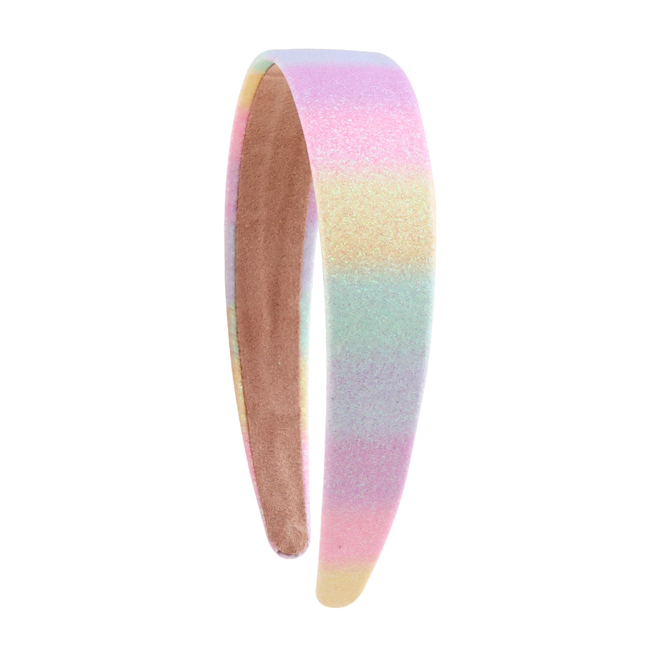Glitzer-Stirnbänder für Mädchen, Prinzessin, glitzerndes, breites Stirnband für Kinder, niedliches bedrucktes Stirnband für Kinder, dickes glitzerndes Bling-Kinderhaar – Detail 16