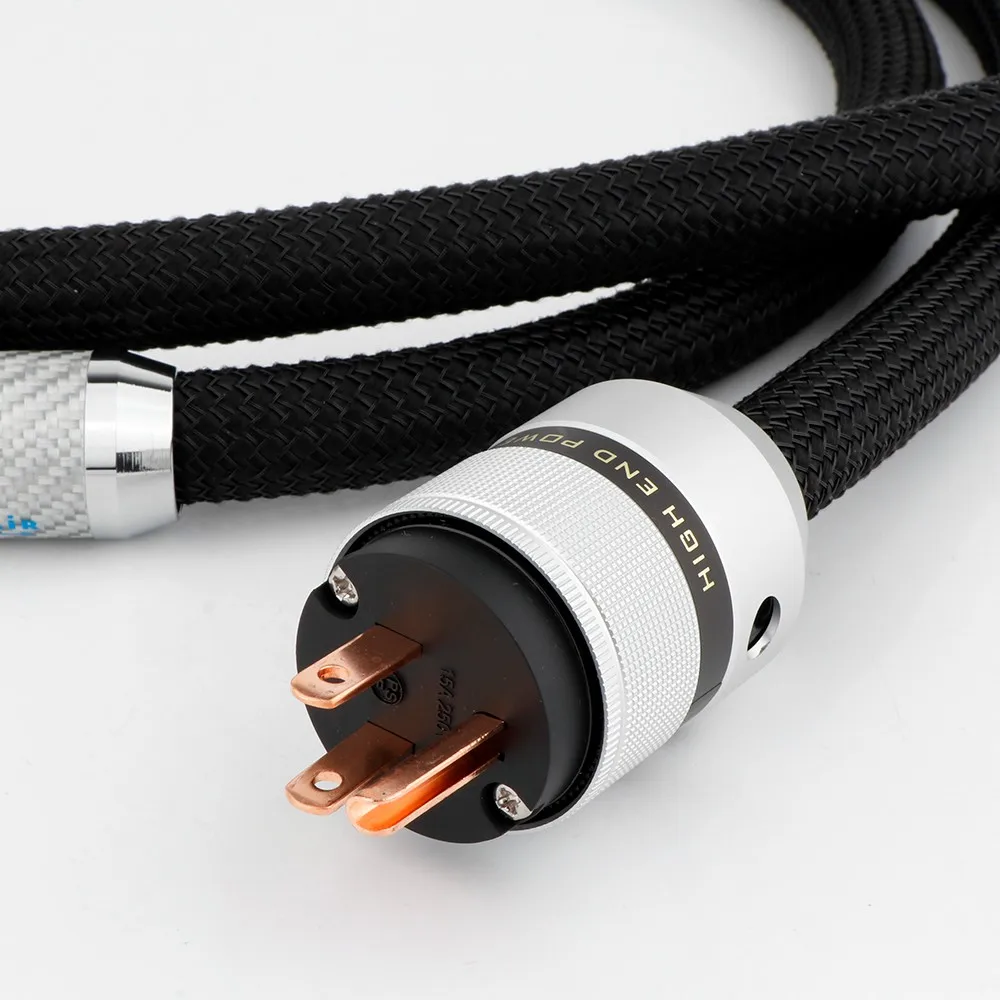 Preffair HiFi   ̺, ̿ US/eu AC  ڵ,     ÷ + IEC320 C13 Ŀ 