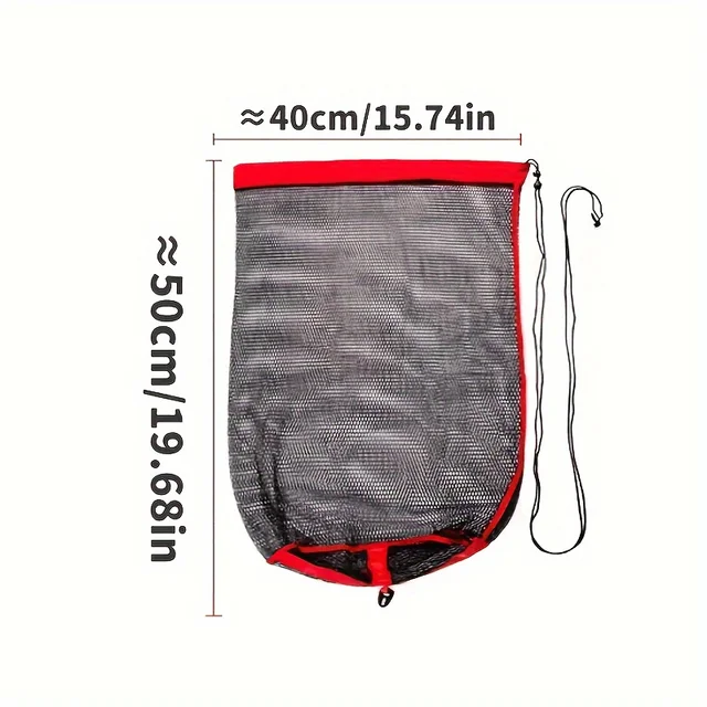 Nylon fishing net bag - Portable fish collection and snorkeling equipment, lightweight mesh fish collection cage 6