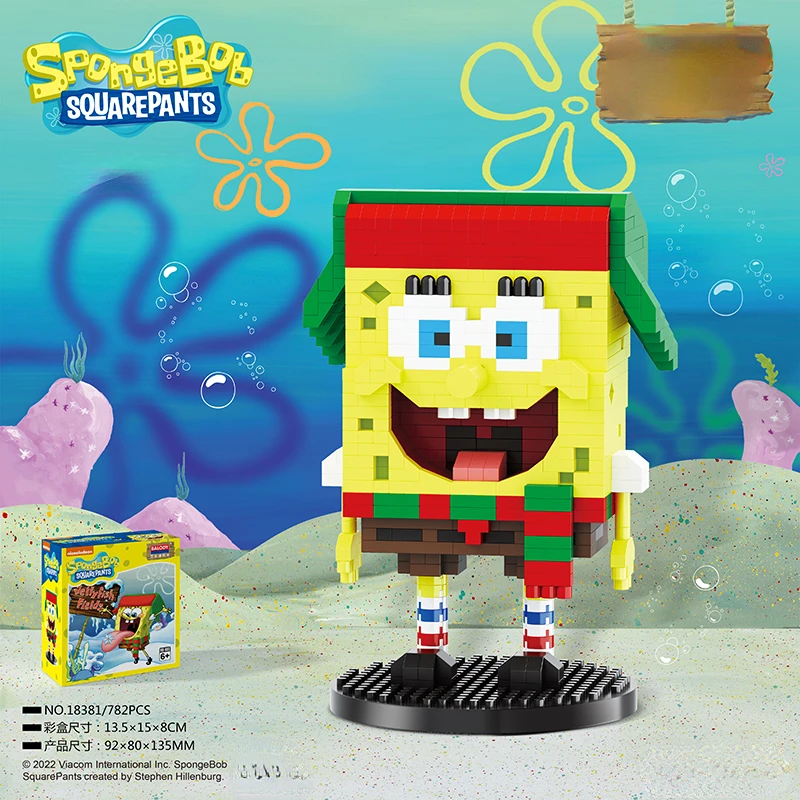 

SpongeBob SquarePants BLOCK Micro particles Block City Patrick Star Squidward Charm Kids Toys Birthday Gifts Child Adults