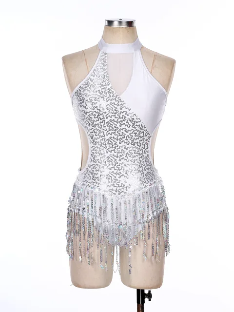 Samba Femme Robe De Danse Pailletée Miaeowve Brillez Sur La