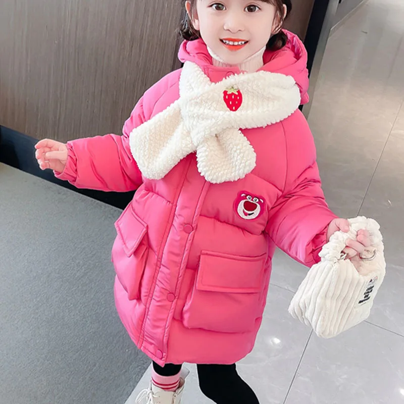 

Anime Lotso Cotton Coat Cute Zara Kids Outerwear Autumn Winter Thickened, Warm and Casual Girly Heart Down Cotton Clothing Gift