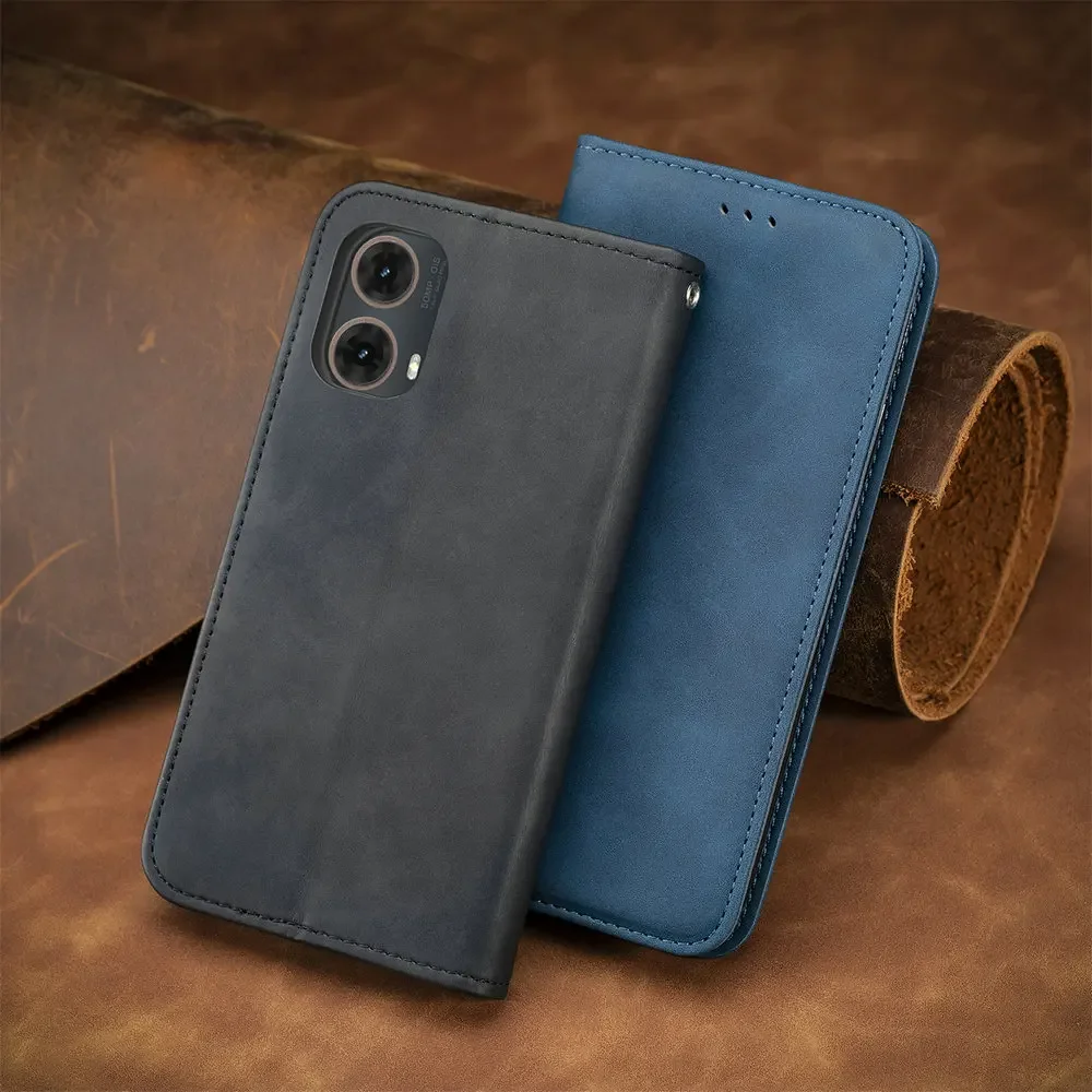 Smooth Wallet Leather Flip Case - Premium Book Cover