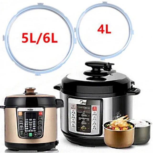 4/5/6L Electric Pressure Cooker Silicone Sealing Ring Kitchen Rice Cooking Pot Replacement Rubber Ring 22/24CM Circle ( no pot ) 1