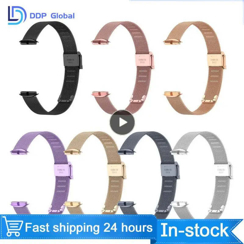 

Ремешок на запястье для Fitbit Luxe, металлический ремешок для часов Fitbit Luxe, браслет из нержавеющей стали, регулируемый сменный ремешок для часов