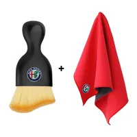 Car Interior Cleaning Soft Brush Microfiber Towel Clean Tools For Alfa Romeo 147 159 156 Giulietta Giulia Mito Spider Alpha 2