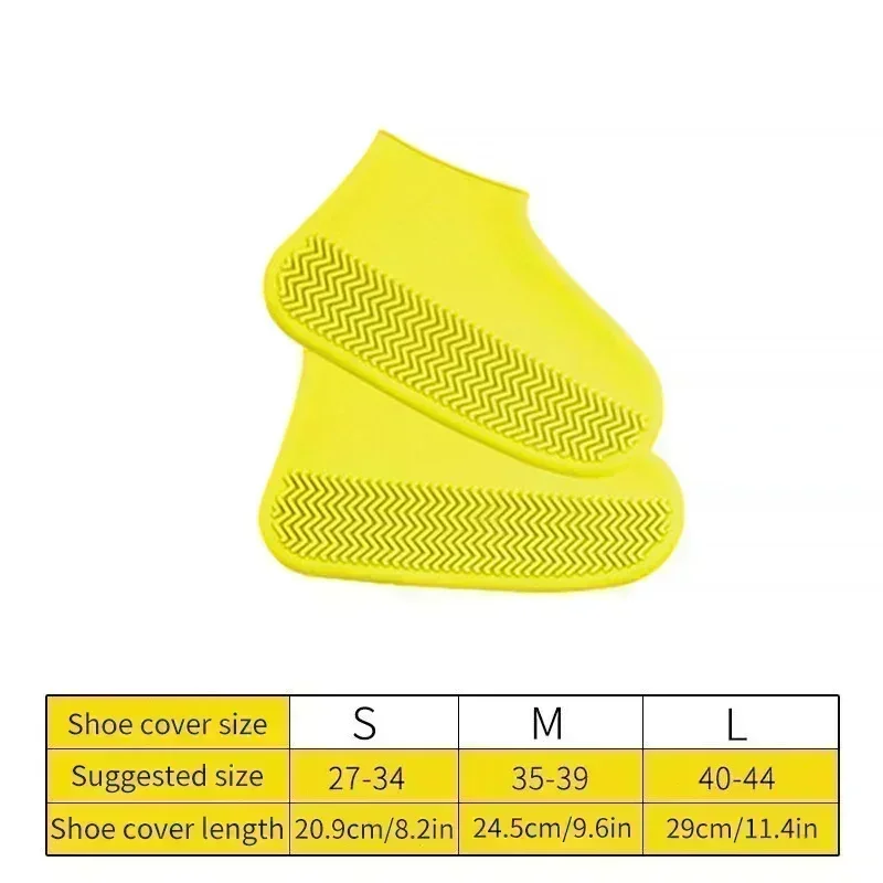 thumbnail image 1 of Funda de silicona antideslizante impermeable para zapatos, reutilizable, resistente al desgaste, para botas de lluvia, zapatillas, protector para exteriores, portátil, 1 of 5