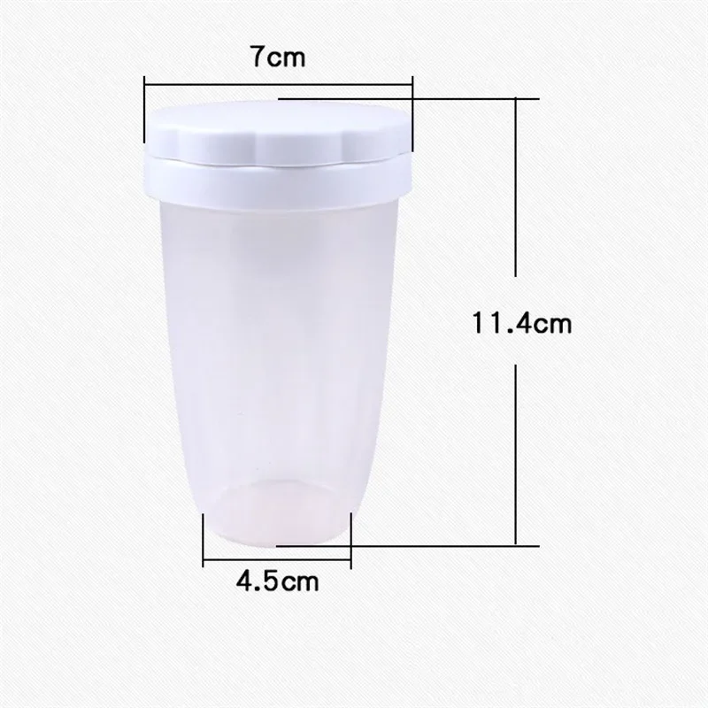 Household Plastic Powder Chocolate Shaker Icing Sugar Powder Flour Cocoa DIY Coffee Sifter Shaker Cover Bakeware