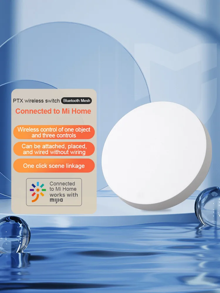 Timethinker-ptx Smart sem Fio Mini Chave Interruptor Conexão Bluetooth Botão Remoto Home Security Trabalhar com Xiaomi mi Home App - Image 5