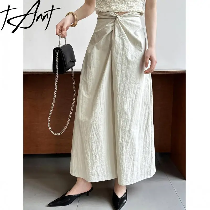 

Tannt Women Skirt Irregular Long High Waist Skirts White Khaki Fashion Match All Cotton Long Skirts For Women 2023 New