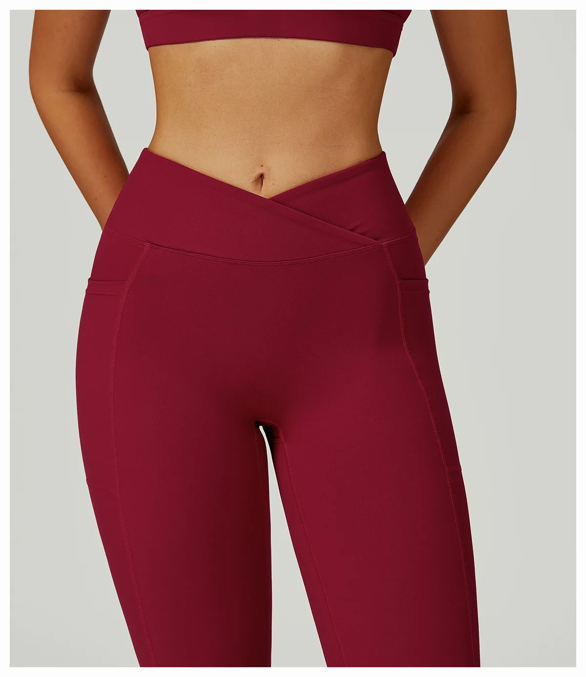 Pantalon Yoga Évasé Taille Haute Femme