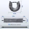 Stuffable Travel Pillow for Extra Luggage Velvet Travel Neck Pillow with Adjustable Neck Multifunctional Sleeping Rest Cushion 2