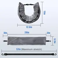 Stuffable Travel Pillow for Extra Luggage Velvet Travel Neck Pillow with Adjustable Neck Multifunctional Sleeping Rest Cushion 2