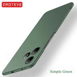 Ultra Slim Hard PC Frosted Phone Case - Black for Realme GT Neo 6 SE (Simple Green)