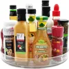 1PCS 9 Inch Lazy Susan Spice Rack Organizer, 360 Degree Rotating Round Lazy Susan Turntable for Cabinet, Clear 5