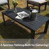 Aluminum Patio Furniture Set, 5 Piece Modern Outdoor Furniture with 6 inch Cushion, Metal Patio Sectional Conversation Sets 4