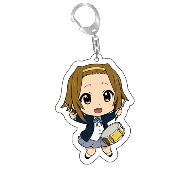 Anime K-ON! Schlüsselanhänger Hirasawa Cartoon Cosplay Schlüsselanhänger mit Anhänger Metall Auto Schlüsselanhänger Schlüsselanhänger Männer Frauen Baby Schmuck Geschenke – Detail 6