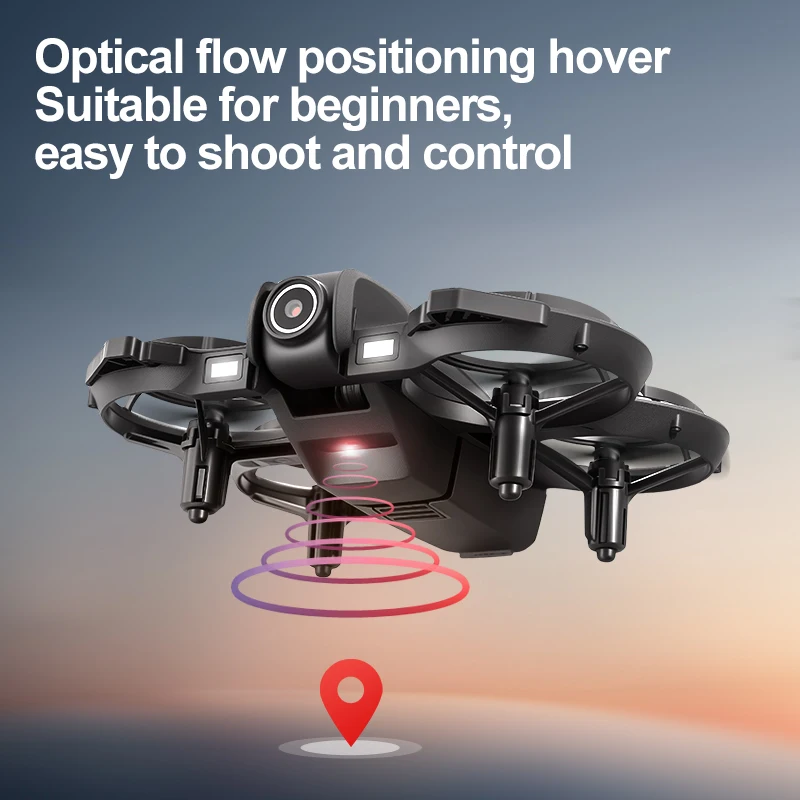 4.5인치 대형 화면 리모컨 RC 드론, 8K HD 카메라 탑재, 광학 흐름 호버링 기능, 원격 조종 드론 장난감