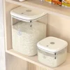 Seal Rice Bucket Vacuum Rice Buckets Cat Food Bucket Pet Food Storage Bucket Dust-proof Grain Jar Glass Jar Home Storage Box 3