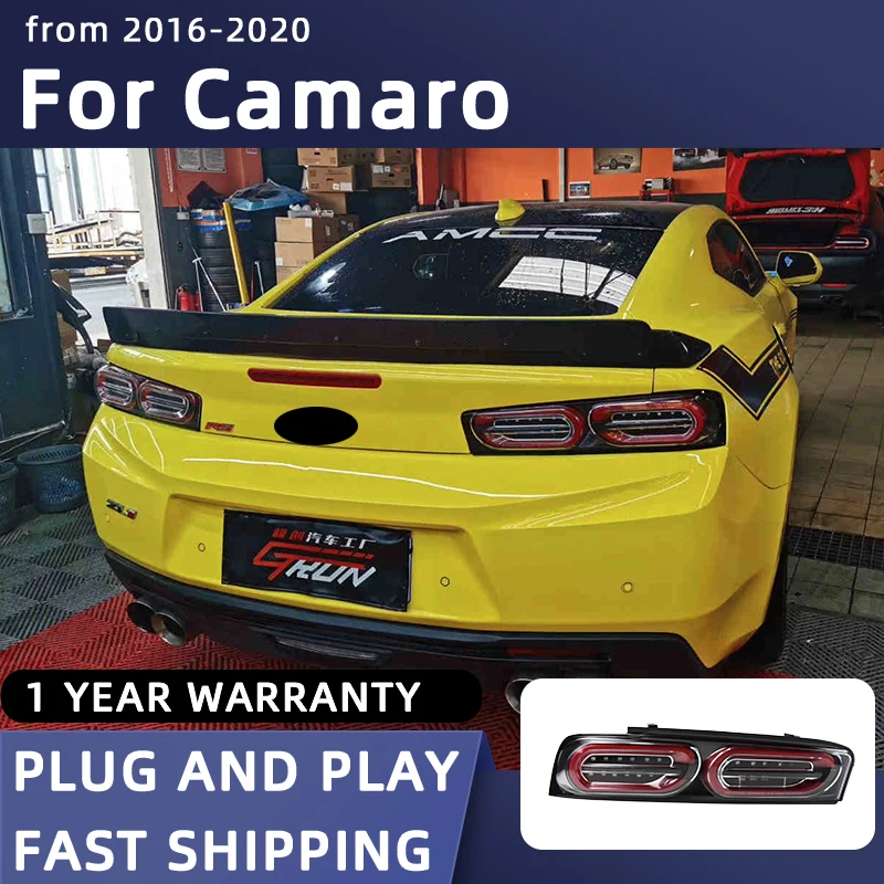 

Taillights For Camaro LED Rear Lights 2016-2020 Tail Lamp Car Styling DRL Dynamic Turn Signal Reverse Auto Accessories