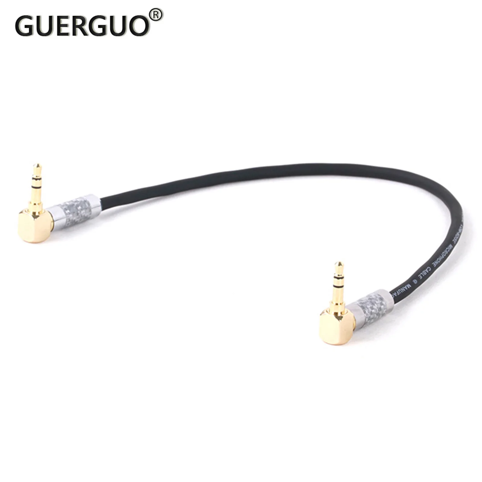 Hochwertiges rechtwinkliges Dual 3,5mm Stereo-Stecker kabel Profession elles Audio kabel Mikrofon Kamera Lautsprecher Sound verstärker