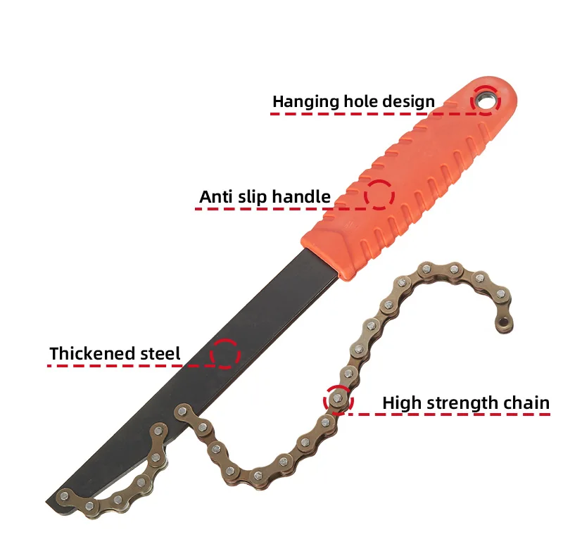 Description Picture 4 of itemBicycle Freewheel Repair Tool Steel Wear-Resistant High Strength Card Flywheel Chain Remove Tools Sprocket Remover MTB Bike Tool