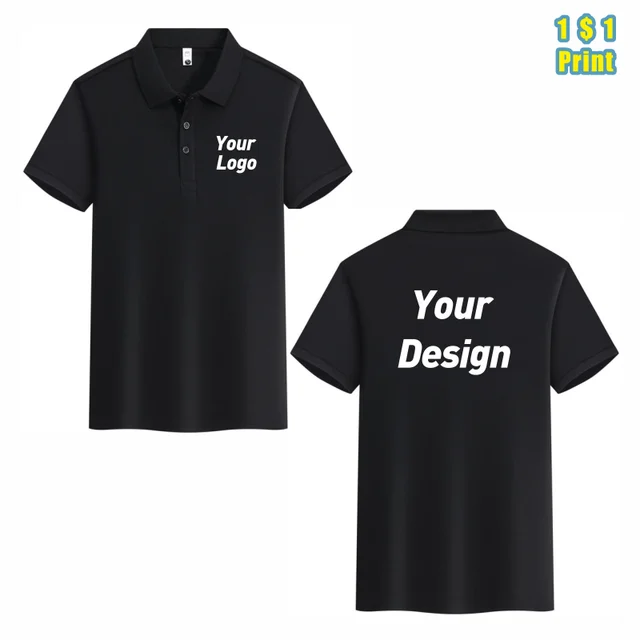 Polo avec Logo personnalisé, broderie décontractée, marque d'entreprise personnelle imprimée, vêtements pour hommes et femmes, 16 couleurs, hauts à la mode d'été 1