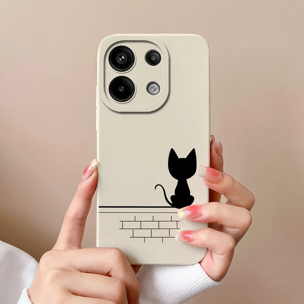 Charming Astronaut Cats Liquid Shockproof Square Case - Fashionable Soft Cover