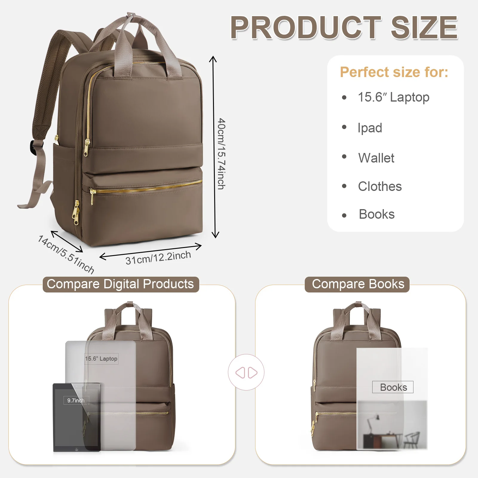 Women's Fashion Backpacks for College Business Work, Travel Backpack Stylish Female Handbag Leisure Backpack，Teacher's Backpack