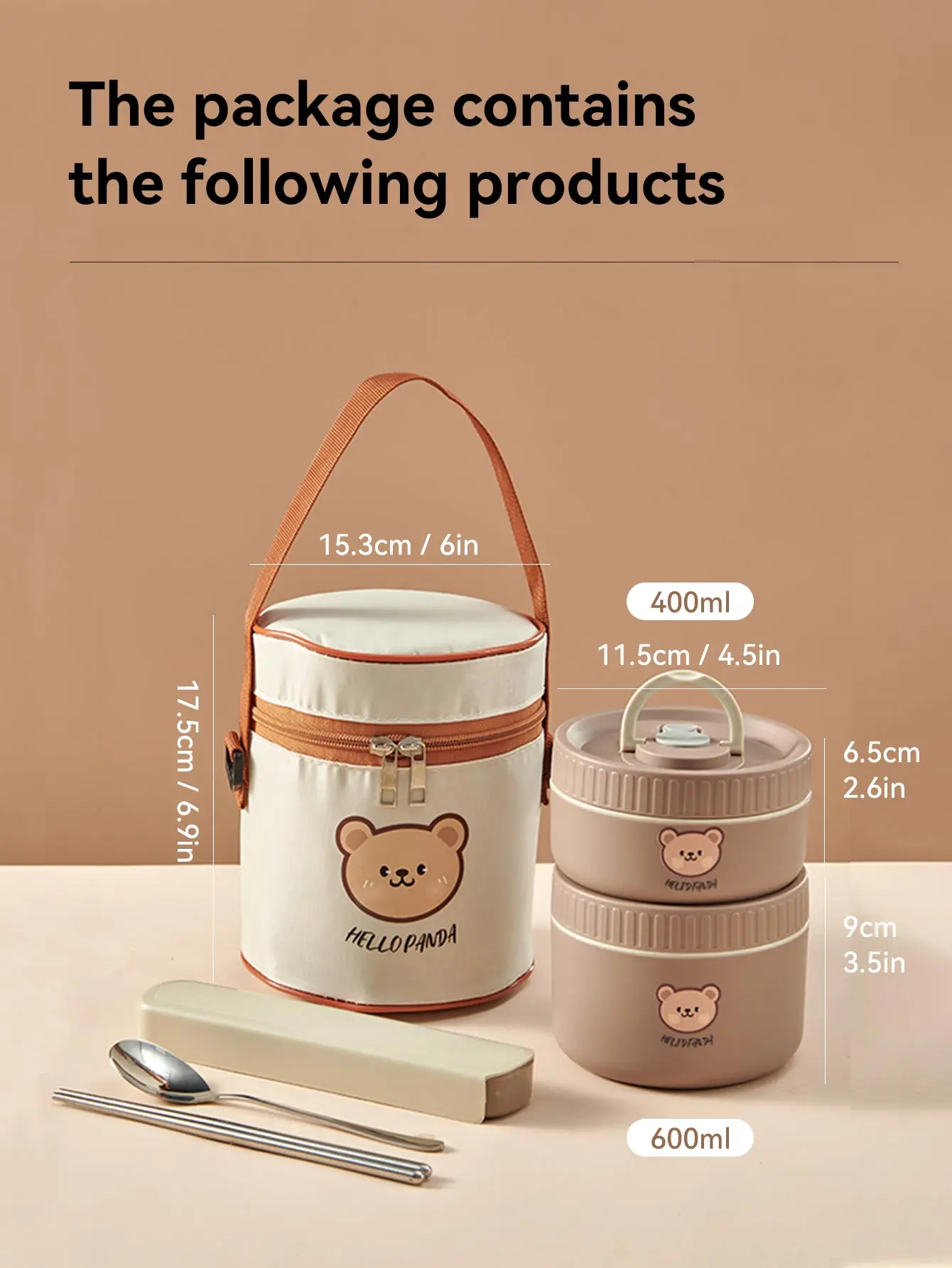 WORTHBUY Premium Insulated Stainless Steel Lunch Container - Leak-Proof & Microwave Safe Bento Box