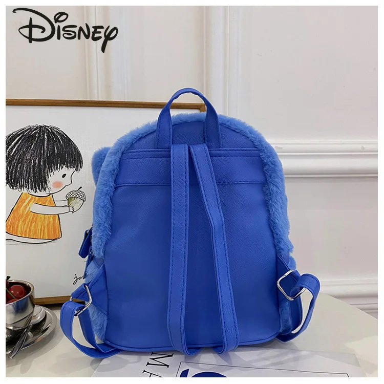 Disney Stitzer New Women's Backpack Fashion High Quality Children's Backpack Cartoon Popular Versatile Unisex Plush Backpack