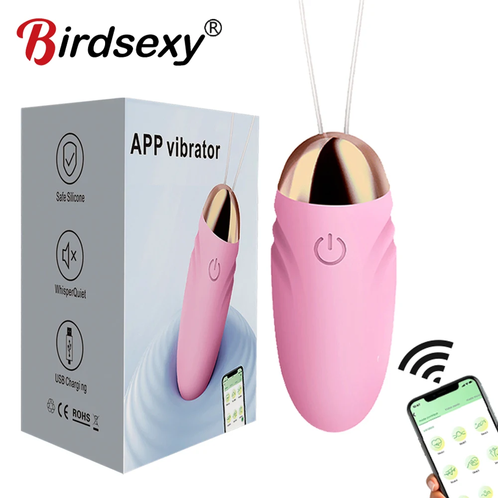Vibrating Sex Toys Bluetooth App Mini Bullet Vibrator for Women Clit Stimulator Wireless Remote Pantie Love Egg