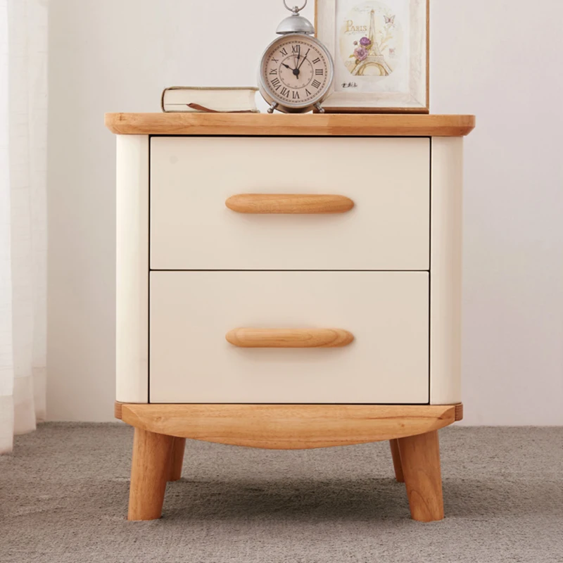 

White Small Bedside Table Storage Cabinet Modern Mobile Bedside Table Shelves Meuble De Rangement Furniture Living Room GPF40XP