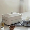 220V Electric Hotpot Household 4L Split Double-flavoured Pot 1600W Multifunctional Split-control Speed Heating Non-stick Pan 3