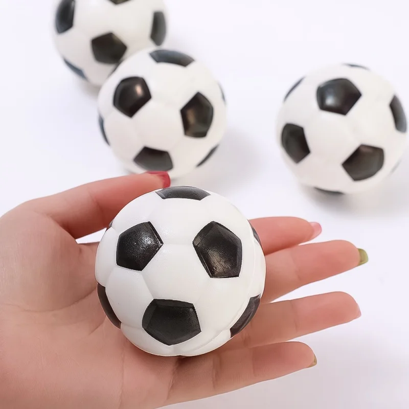 12Pcs Foam Sponge Decompression Vent Stress Balls Toy Soccer Anti Stress Relaxation Sports PU Ball Kids Birthday Party Supplies 5