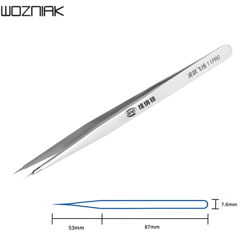 WNB Flying Wire Tweezers Stainless Steel Precision Tweezers Fingerprint Flying Wire Industrial Phone Chip Repair Tool