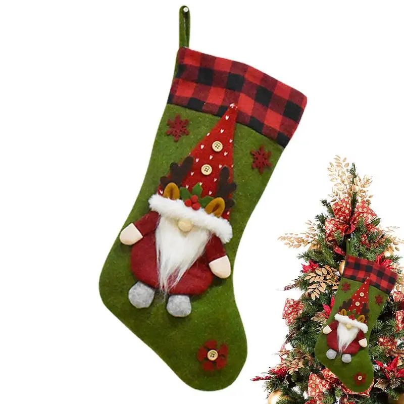 

Gnome Stocking Bags Christmas Stockings Faceless Dolls Gift Fireplace Hang Stockings Swedish Gnome Christmas Stockings For Kids