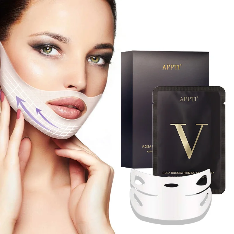

V Shaped Facial Moisturizing Masks V Line Chin Lift Patch Chin Up Tightening Mask Double Chin Reduce, Firming