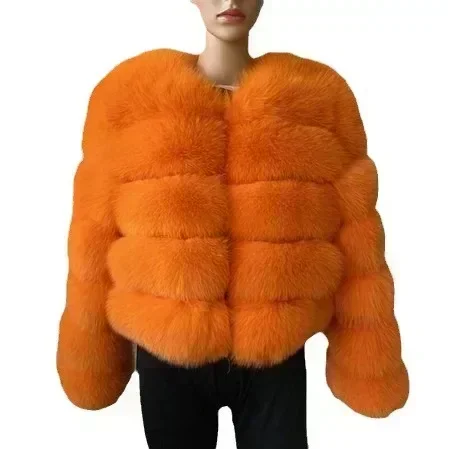NEW Long Sleeve Faux Fur Coat 2025 Winter Women Fashion Thick Warm Fuzzy Coat Outerwear Female Gray/Black Fake Fur Jacket 6
