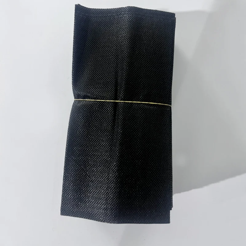 100-Piece Eco-friendly Non-Woven Fabric Seedling Bags-Thickened, Black Planting Pots For Flowers & Trees, Ideal For Green