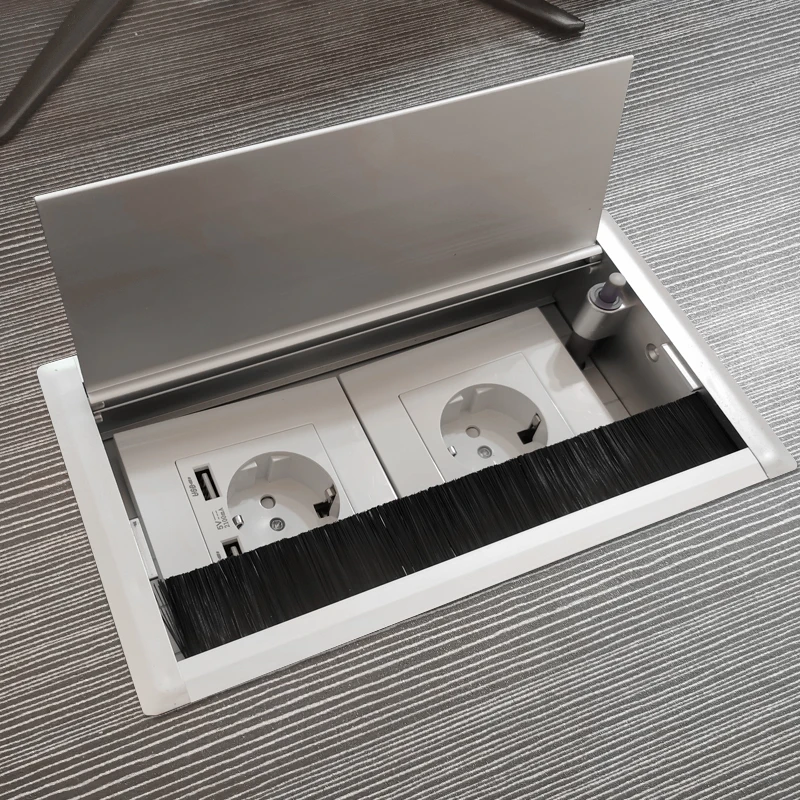 prises de bureau prises de table intégrées avec usb hdmi prise eu dans le comptoir pour les prises électriques de salle de réunion de bureau