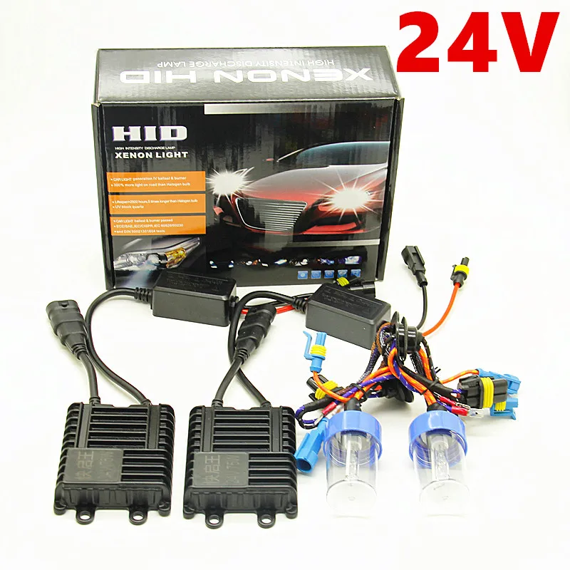 24V 75W Kit Di Zavorra Hid H4 Lampadina Allo Xeno Per Camion H1 H3 H7 6000K Bianco Freddo Auto Xeno Faro Lam