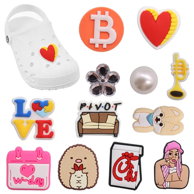 Add charm to your shoes with PVC Kawaii Shoe Charms