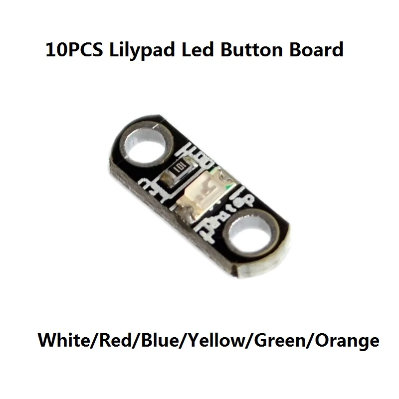 Lilypad Led Button Board 10pcs/lot Instantaneous Button Switch-on Intelligent Full-color Module