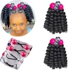 2pcs Large 20MM hair beads ponytail accessorie for kids 7inch  box braid elastic hair extension synthetic with big bubbles balls 4