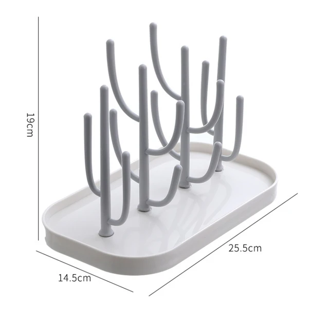 1 Pc Bébé Arbre En Forme De Support De Séchage De Bouteille