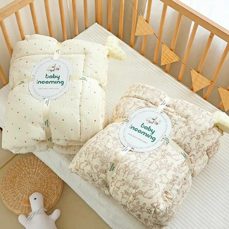 DXAD Baby Thickened Comforter Blanket Soft Baby Blanket Infant Warm Thickened Comfortable for Autumn Winter