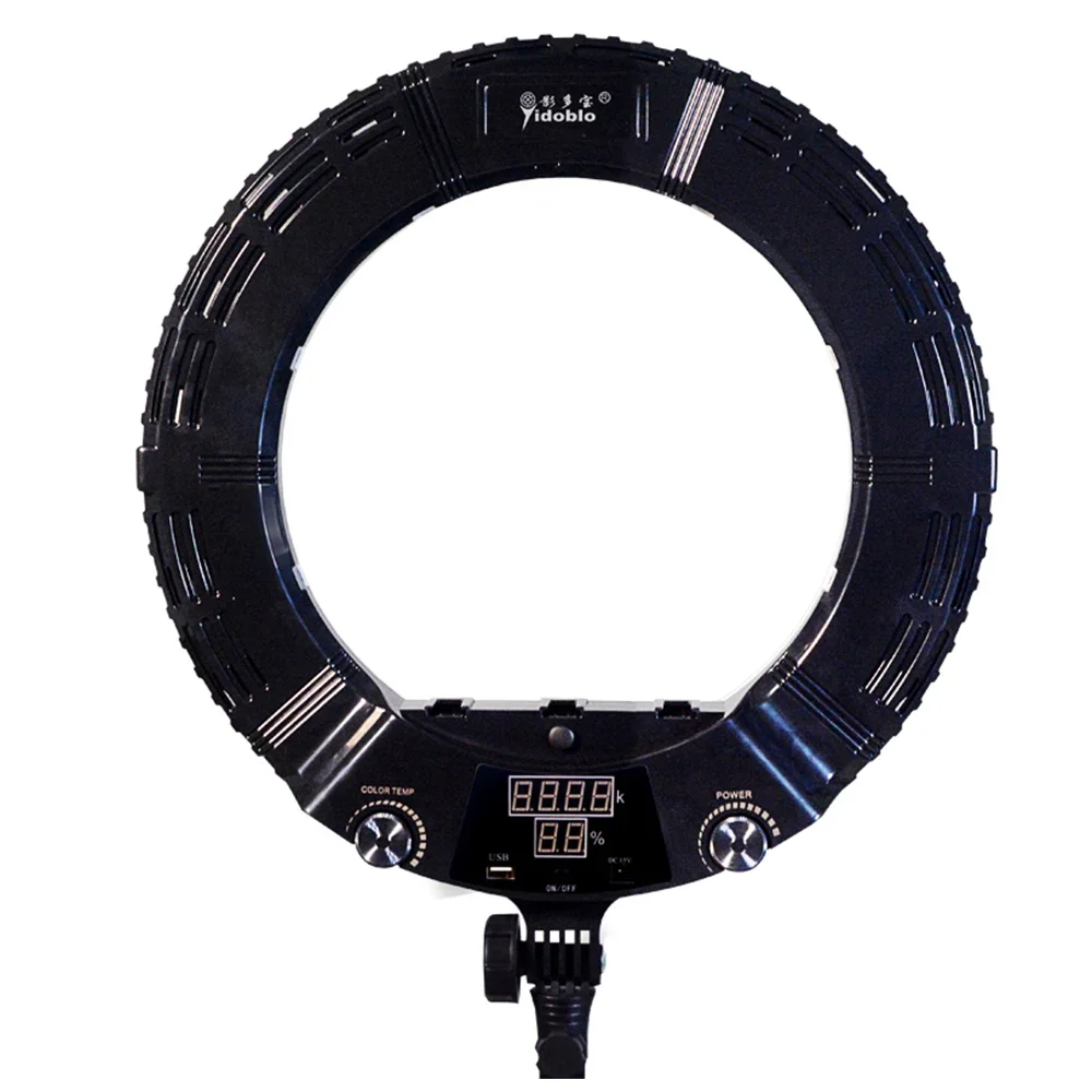

2800k-9990k yidoblo qs-480dii ring light led multi color cob light led flash light key ring